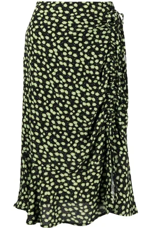 tout a coup Floral-print tiered skirt
