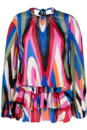 Puccini Iride-print minidress