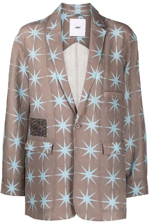 JNBY Printed linen blazer