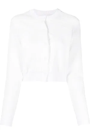 JNBY Jacquard cropped cardigan