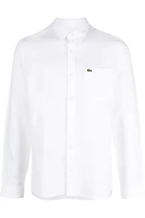 Lacoste Logo-embroidered button-down shirt