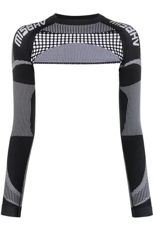 MISBHV Logo-print cropped top