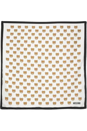 Moschino Teddy Bear-print silk foulard