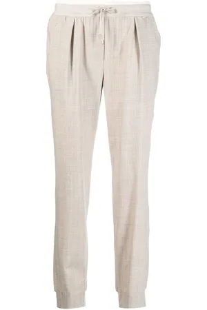 LORENA ANTONIAZZI Virgin wool-blend track pants