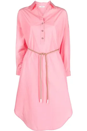 PESERICO SIGN Belted shirt dress