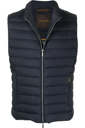 MOORER Padded zip-up gilet