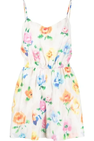 Moschino Floral-print sleeveless mini dress