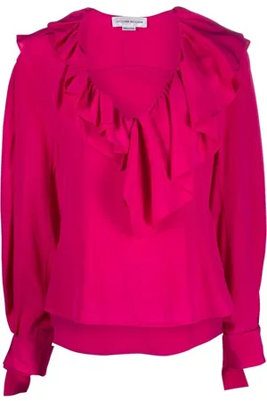 Victoria Beckham Ruffled silk blouse