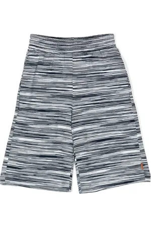 Missoni Logo-patch fine-knit shorts