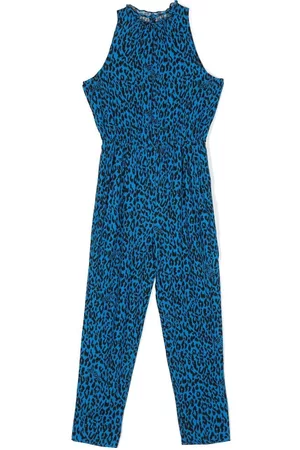 Zadig & Voltaire Girls Jumpsuits - Leopard-print sleeveless jumpsuit