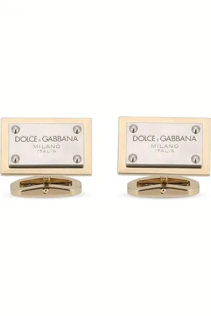 Dolce & Gabbana Logo-tag square cufflinks