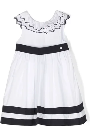 PATACHOU Geometric-collar flared dress