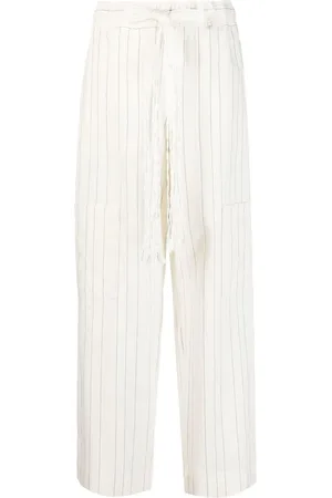 WALES BONNER Wide-leg striped trousers
