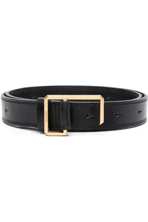 Zadig & Voltaire Engraved-logo buckle leather belt