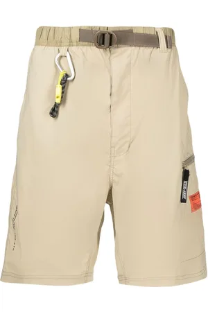 Izzue Carabiner-attachment belted Bermuda shorts