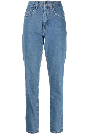 Twin-Set Logo-embroidered tapered jeans