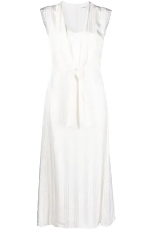 There Was One Knot-detail sleeveless midi dress