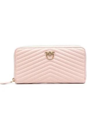 Pinko Love Birds chevron-quilted purse