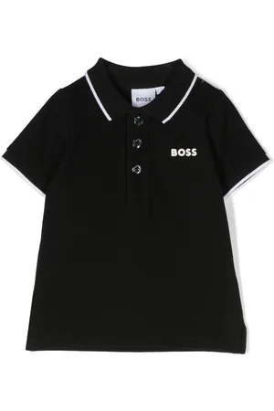 HUGO BOSS Logo-print cotton polo shirt