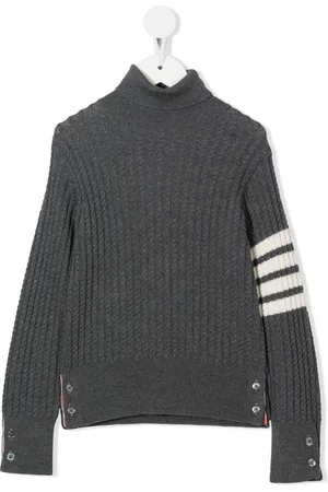 Thom Browne Stripe-detail roll neck sweater