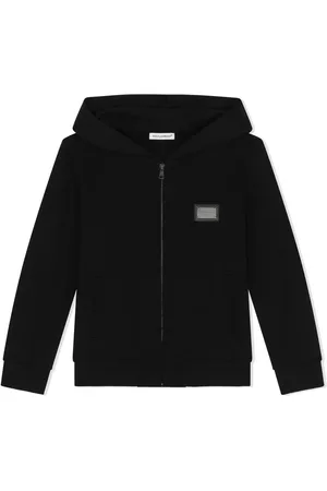 Dolce & Gabbana Logo-tag zip-up hoodie