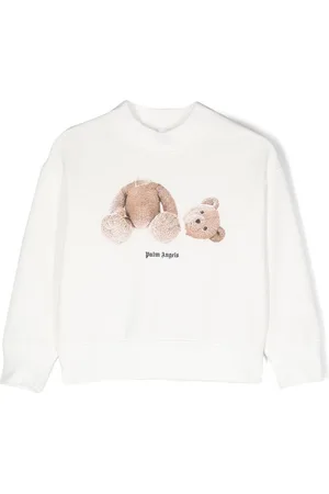 Palm Angels Crew neck bear-print sweatshirt