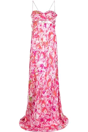 Natasha Zinko Tulip-print maxi slip dress