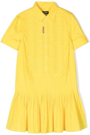 Dsquared2 Knife-pleated buttoned shirt dress
