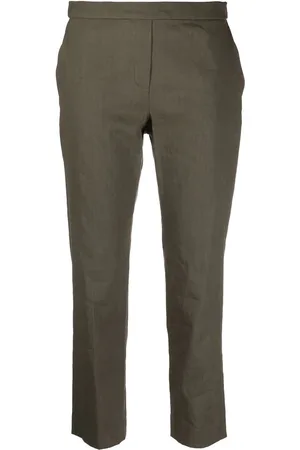 THEORY Straight-leg cropped trousers