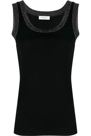 Fabiana Filippi Metallic-trim tank top