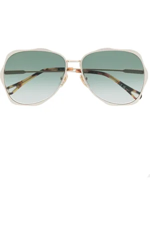 Women's CHLOE SUNGLASSES TORTOISE SHELL WOODGRAIN BRO… - Gem