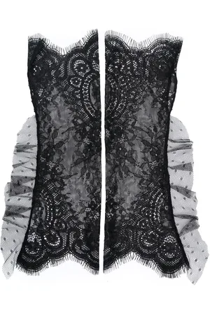 Parlor Lace ruffle-trim gloves