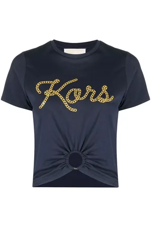 Michael Kors Gathered-detail cotton T-shirt