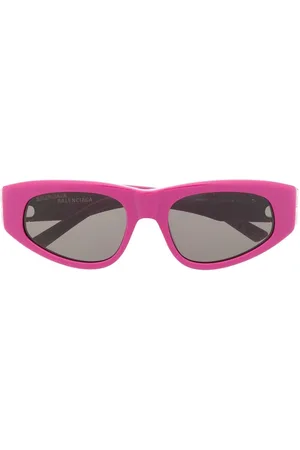 Balenciaga Logo-plaque cat-eye sunglasses