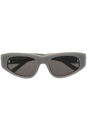 Balenciaga Logo-plaque biker sunglasses
