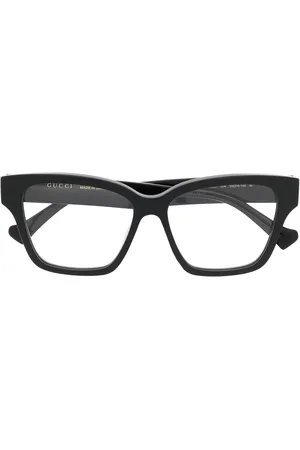 Gucci Wayfarer GG stripe-detail glasses