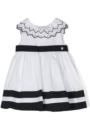 PATACHOU Zigzag-embroidered sleeveless dress