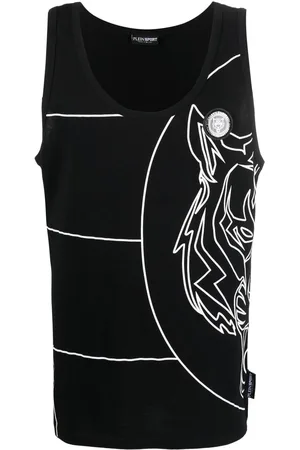 Philipp Plein Tiger print tank top