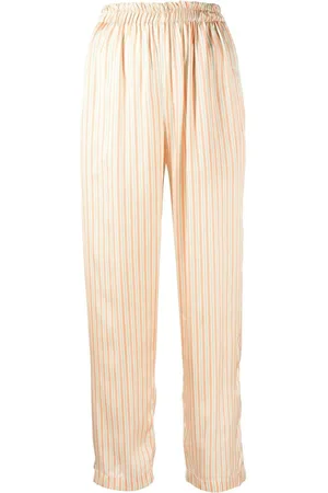 Bambah Stripe-print straight-leg trousers