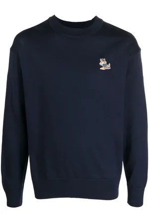 Maison Kitsuné Embroidered fox-patch sweatshirt