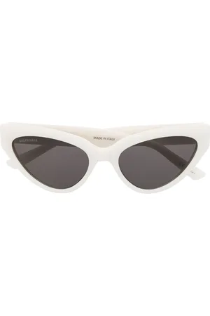 Balenciaga Logo-plaque cat-eye sunglasses
