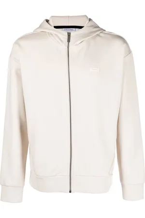 Calvin Klein Logo-patch zip-up hoodie