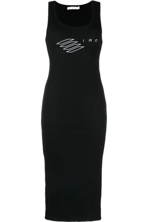 IRO Logo-print fitted dress