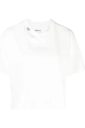 Musium Div. Cut-out-detail cropped T-shirt