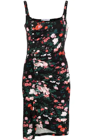 Paco rabanne Floral-print sleeveless mini dress