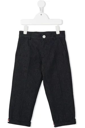 turn up cuff straight trousers