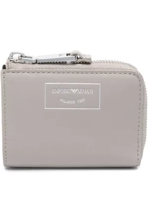Emporio Armani Logo-stamp faux-leather wallet