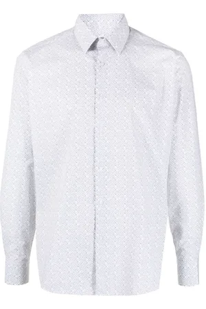 Billionaire monogram-print long-sleeve Shirt - Farfetch