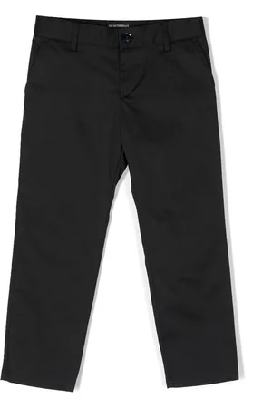 Emporio Armani Straight-leg cotton trousers