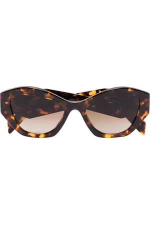 Prada Tortoiseshell-effect cat-eye frame sunglasses